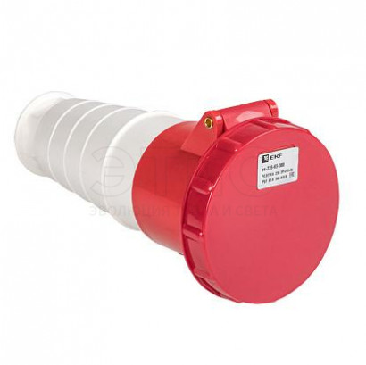 Розетка кабельная 63А 380В IP67 3P+N+E переносная